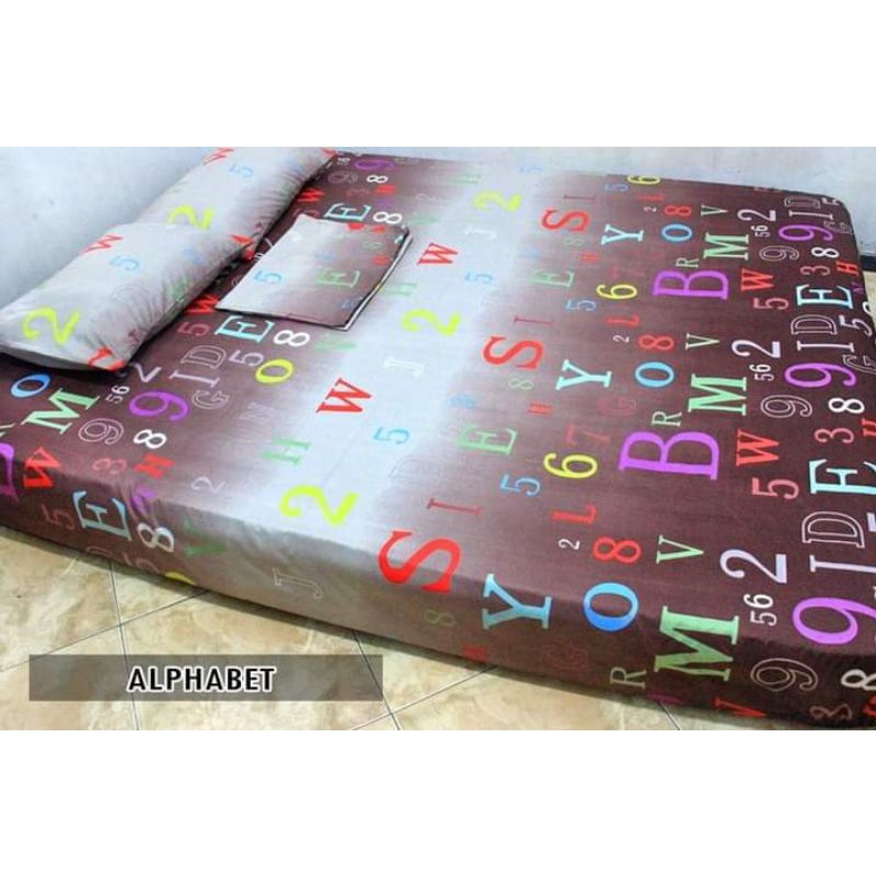 (TERMURAH) Sprei Homemade Motif ALPHABET