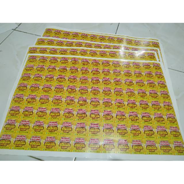 

STIKER TANPA POTONG