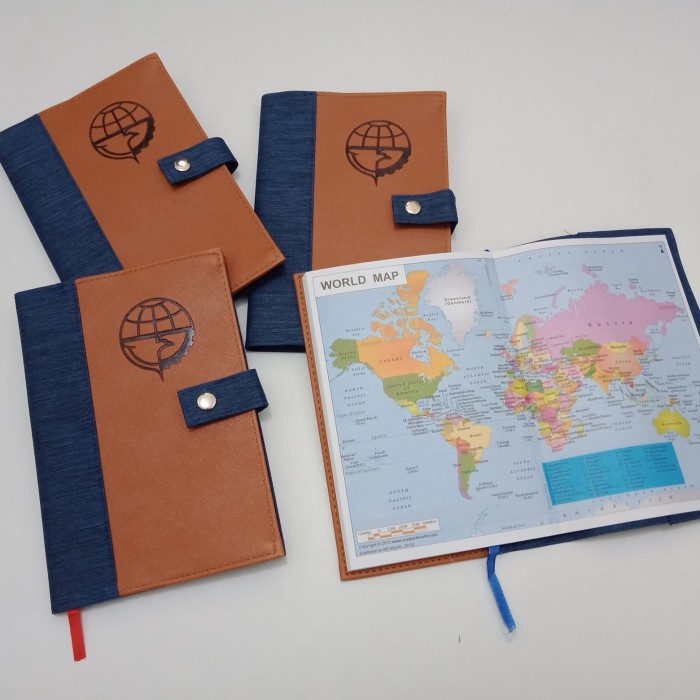 

[RESTOCK] buku agenda kulit custom logo seminar / notebook custom tebal A5