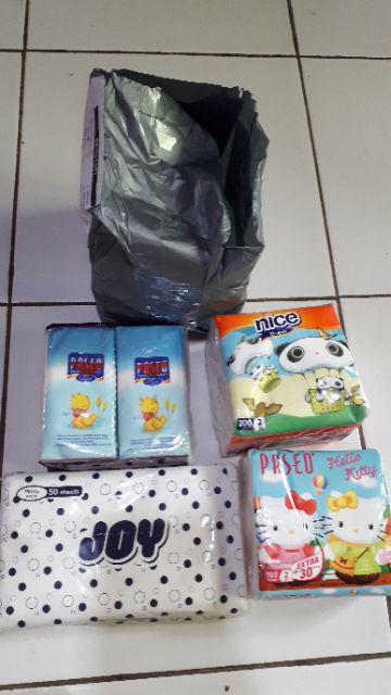 12 Pieces Tissue Travel Alfamart 50 Sheets / Travel Tissue / Tisu Travel