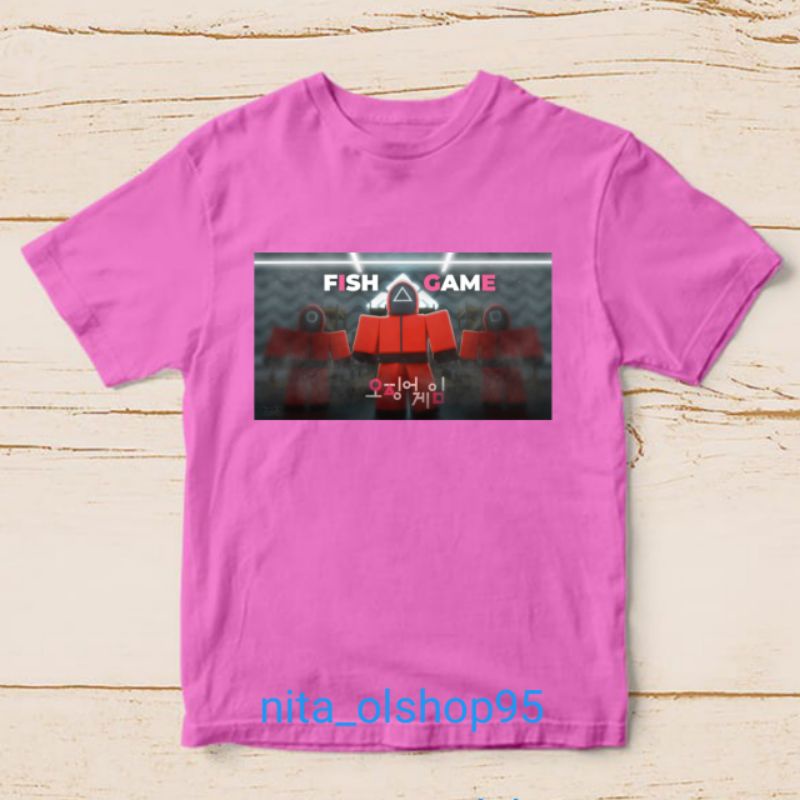 baju squid game baju roblox baju minicraft kaos anak