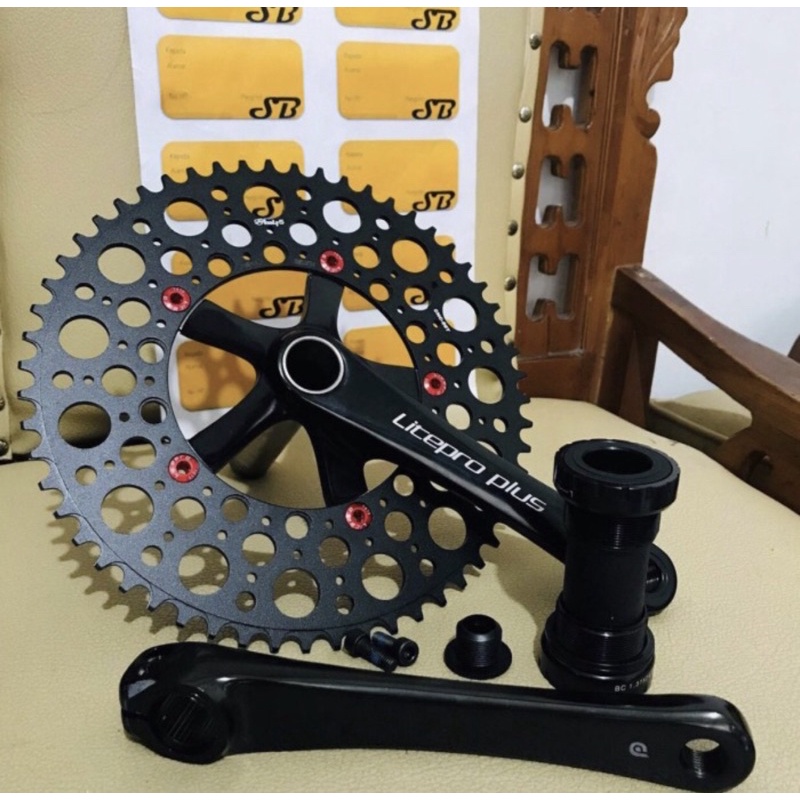 Crankset litepro plus free bb free chainring free baut litepro