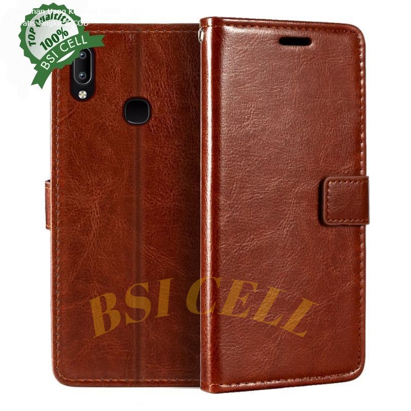 Vivo Y91 Y93 Y95 MODEL 1817-1816-1903-1814-1811-1815-1807 LEATHER CASE SARUNG HP DOMPET KULIT FLIP C