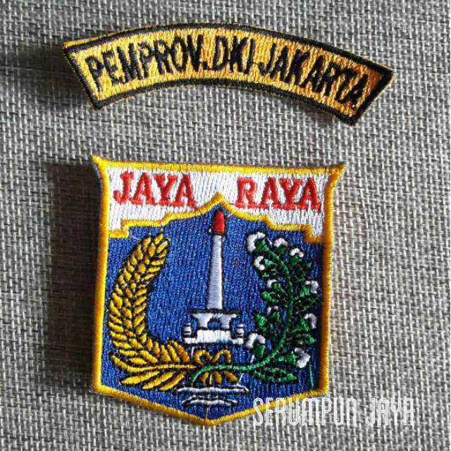 EMBLEM JAYA RAYA - EMBLEM DKI JAKARTA PATCH BORDIR