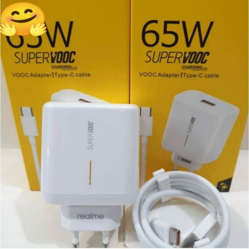 Charger Fast charging Cas Realme 65W COCOK UNTUK TYPE HP MICRO USB/TYPE C FAST CHARGING ORIGINAL