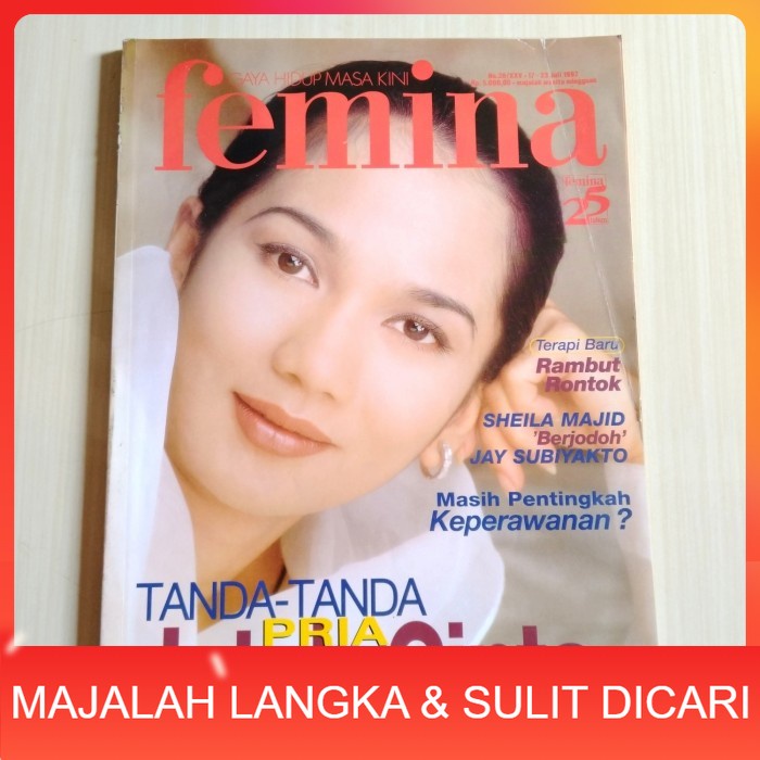 Majalah FEMINA No.28 Jul 1997 SHEILA MADJID Langka