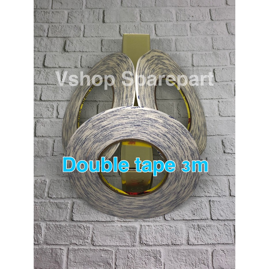 DOUBLE TAPE 3M WHITE SUPER LENGKET 0.5cm