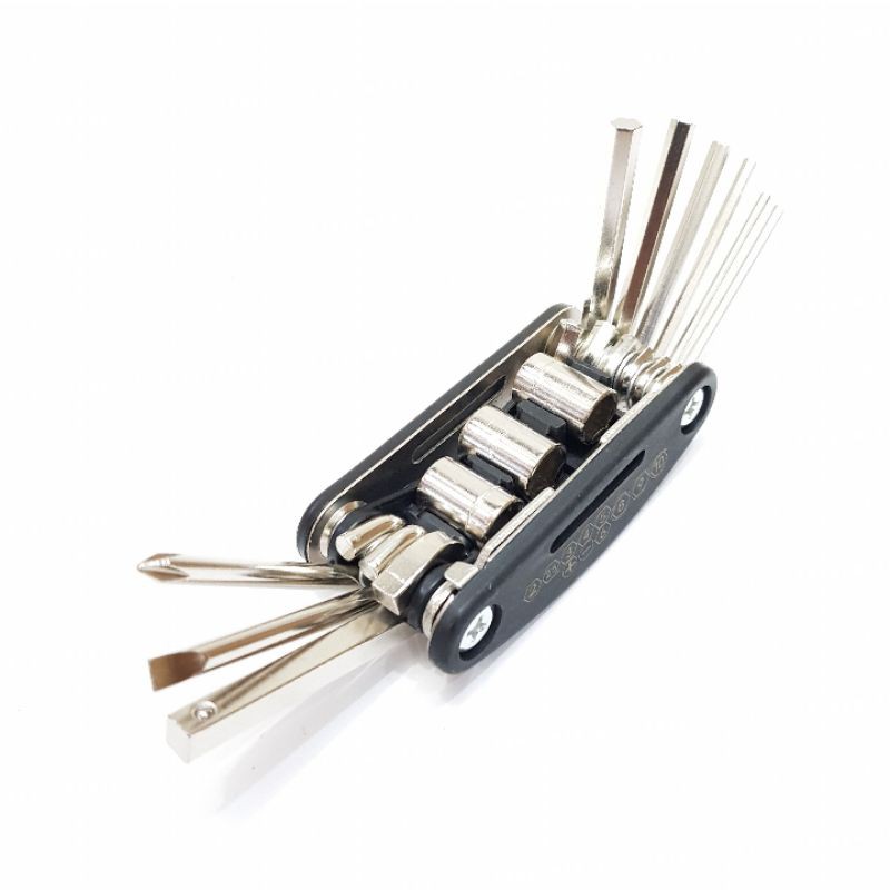 Obeng Pocket /  16 in1 Pocket Tools set Stainless s1 / Kunci Set Obeng Lipat 16 in 1 Kunci Shock Skuter Motor Sepeda kunci L/Alat reparasi sepeda SerbaGuna 16 in 1 multifungsi Repair tools Obeng kunci L lengkap Stainless