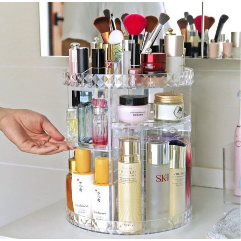 Rak Kosmetik Putar Rak Bedak Putar Rak Lisptik Putar Rak Makeup Putar Bak Mekap