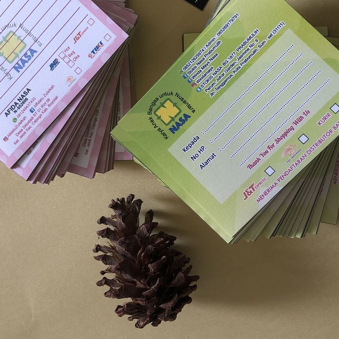 

paket cetak sticker stiker label pengiriman olshop custom 10x8 cm 100 pcs