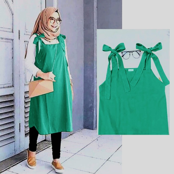 Baju Wanita Moderen Model Wanita Korea Terbaru [TUNIK SALSA (tanpa inner manset) FT] Tunik wanita tw