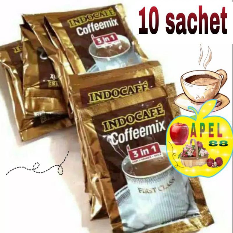 

indocafe coffeemix 1 renceng isi 10 sachet