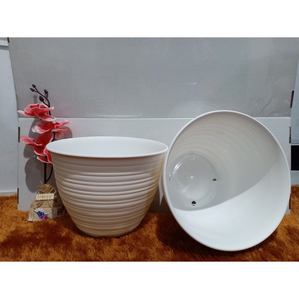  Pot  Tawon  21 cm Putih Shopee Indonesia 