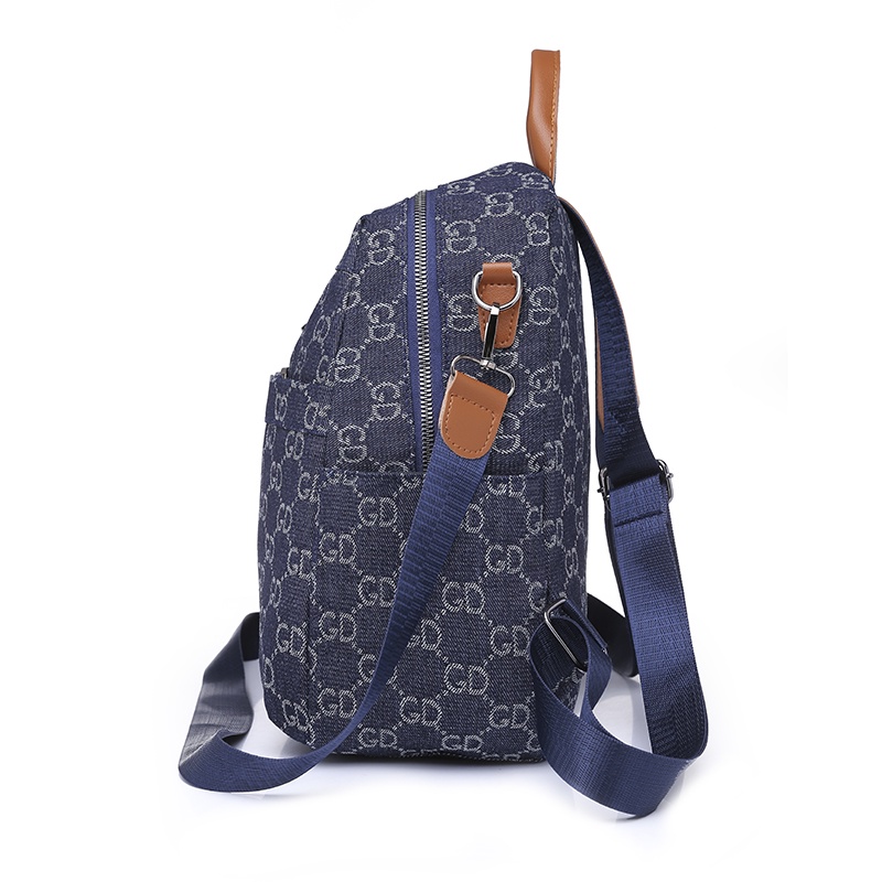 import Wanita Ransel kain denim Premium Quality Multifunction Backpack Tas Selempang  Bahu women bag sling belakang Ransel fashion beg perempuan galas 638