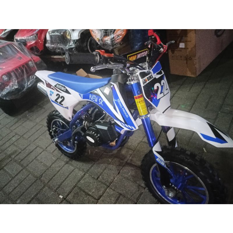 MOTOR MEDIUM TRAIL NEW SK STANG STENLIS MESIN 2 TAK BISA BEBAN 90KG~MOTOR CROSS~ MAINAN MOTOR ANAK