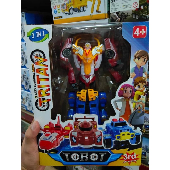 Omocha | Tobot Tritan 3 In 1 Galaxy Detectives Master V Speed, Monster, Shuttle Kekinian Terlaris