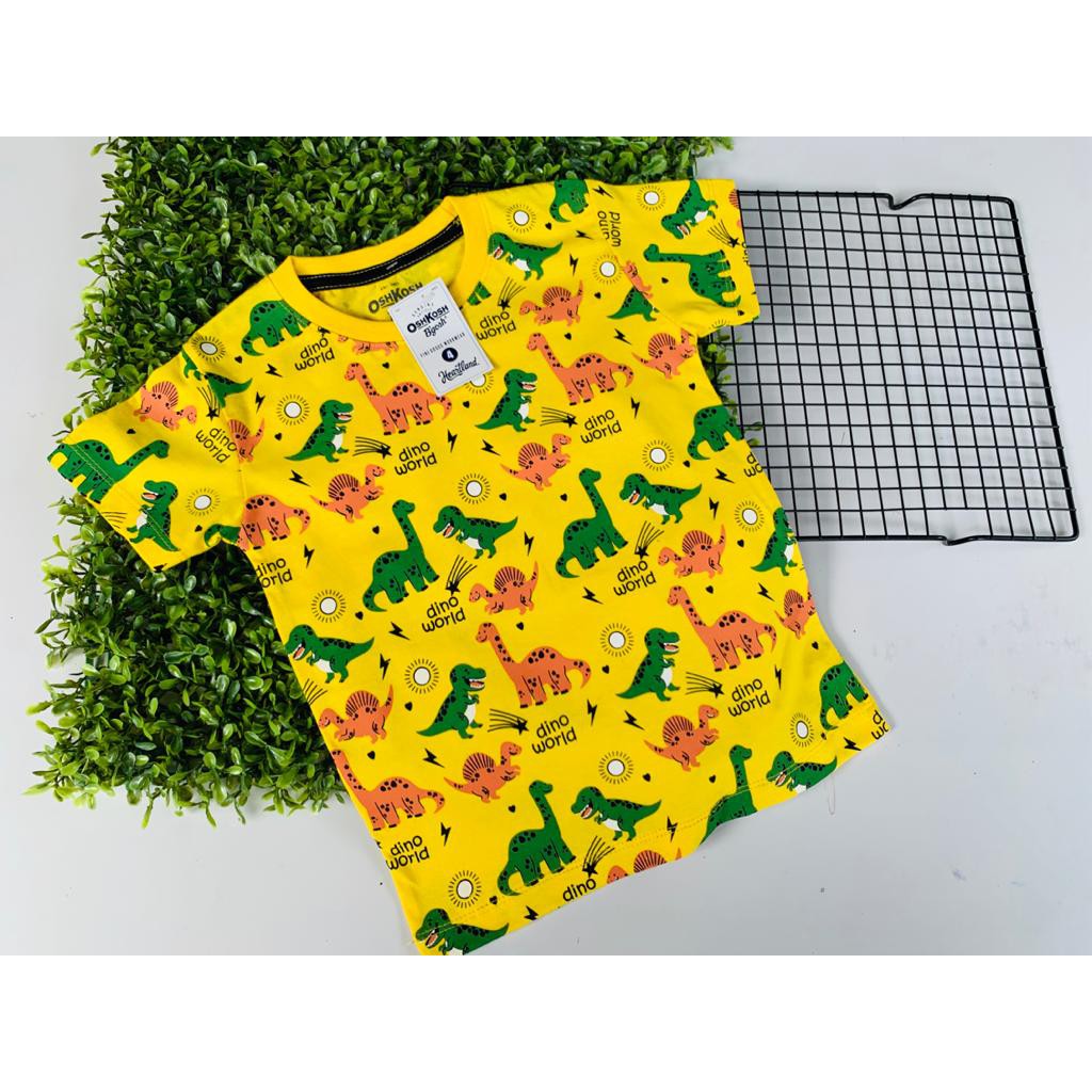 COD TERLARIS DINO KUNING KAOS anak usia 1-7 tahun motif-1