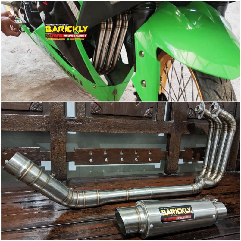 Knalpot Custom 4 Silinder Ninja 250 Karbu 250fi Old Z250 Z250 Fi Fullsystem Racing