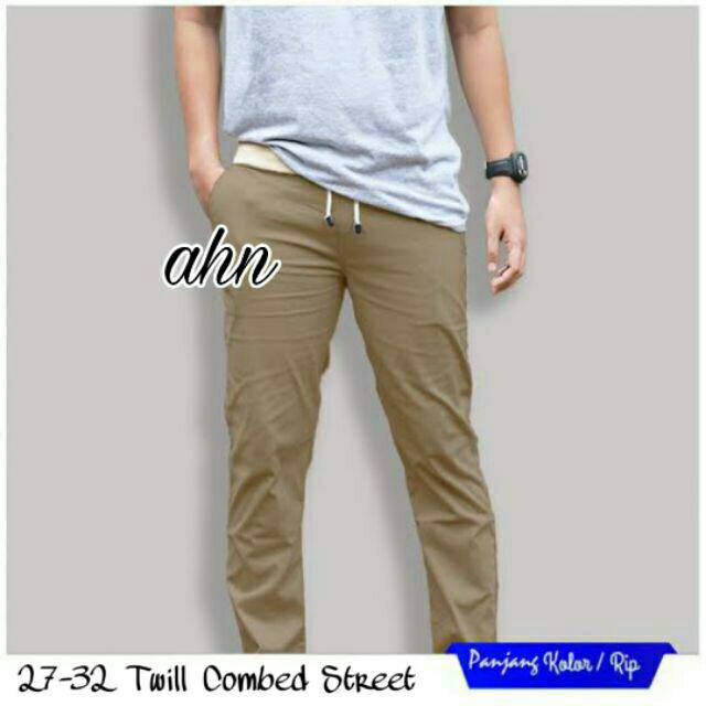 PROMO (COD)  !!!CELANA PANJANG PRIA CHINO CINO RIP RIB PANJANG KOLOR 27-38