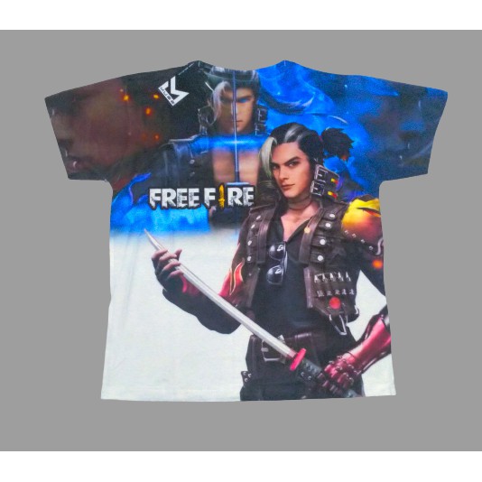 KAOS FREE FIRE/BAJU KAOS TSHIRT FREE FIRE SIZE 16-20 UNTUK 7-10 THN