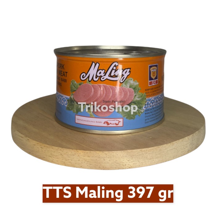 

✨COD✨ MaLing / Ma Ling Pork Canned Daging Babi TTS 397gr - Tanpa Bubble