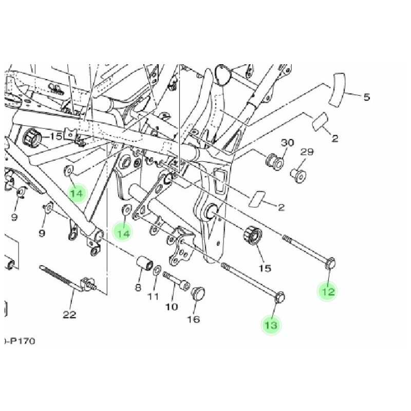 baut mesin R25 Original yamaha