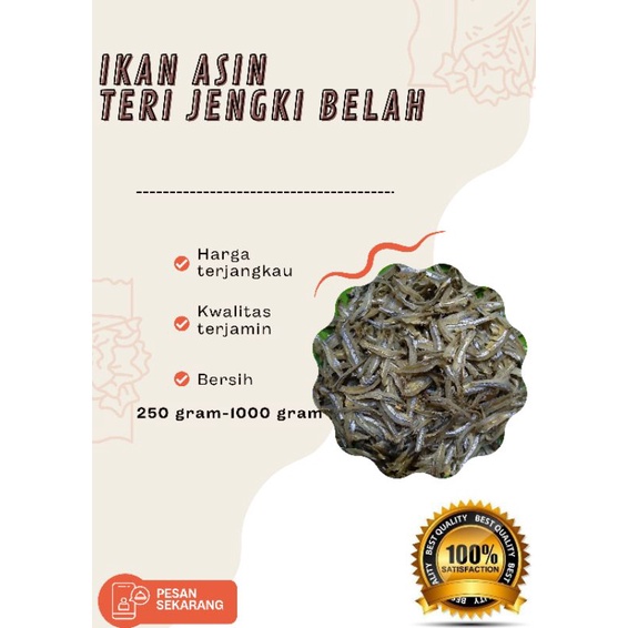 

ikan asin teri jengki belah/ teri belah