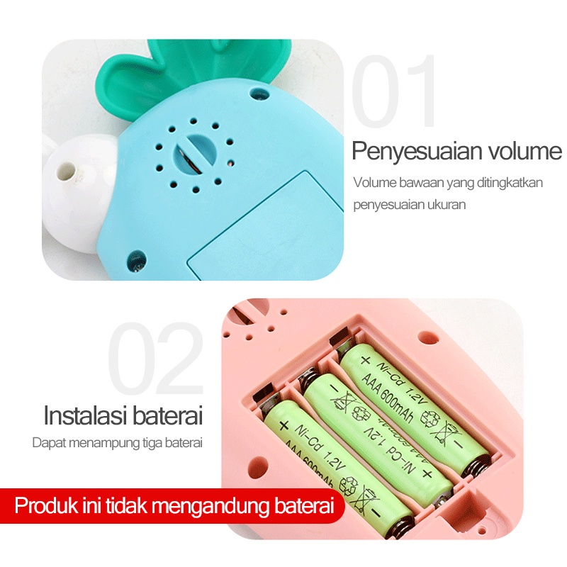 Mainan bayi/Mainan handphone bayi/Mainan edukasi bayi/Mainan telpon anak perempuan/Telepon Pendidikan Awal dengan Lampu Musik (B75)