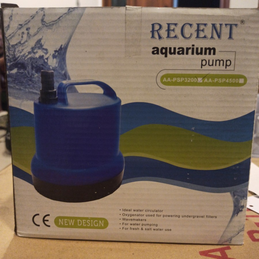 Pompa Akuarium Kolam Submersible 5000L/H RECENT AA-PSP3200