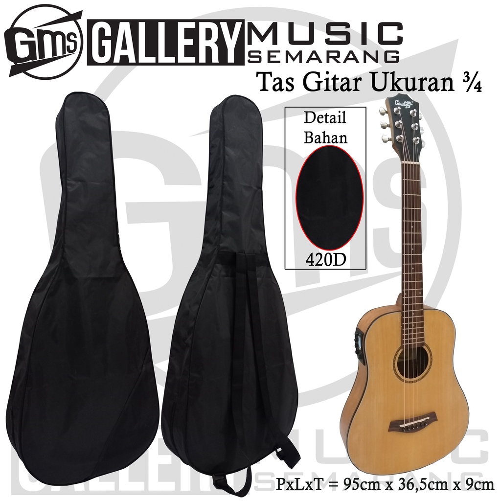 Tas Gitar Mini atau Tas Ukuran Gitar 3/4 / Softcase Gitar Mini ¾ Termurah (A26)