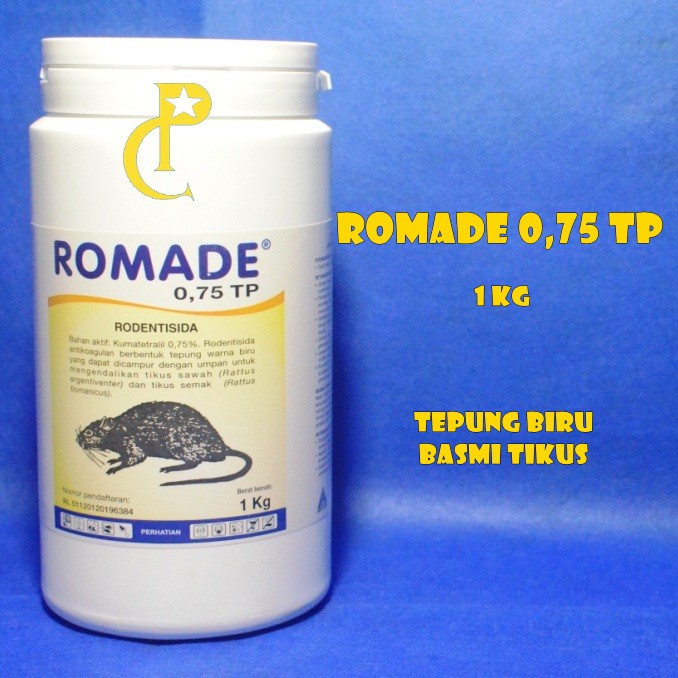 Rodentisida Romade 0,75 Tracking Powder 1 kg Racun Tikus Kompetitor Racumin TP