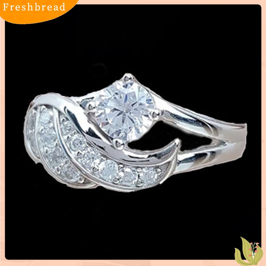 Terlaris Fashion Angel Wing Rhinestone Decor Wedding Band Ring Jewelry Gift for Women