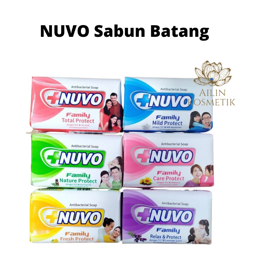 NUVO Sabun Batang | Sabun Mandi Bar Soap Sabun Anti Bakteri by AILIN