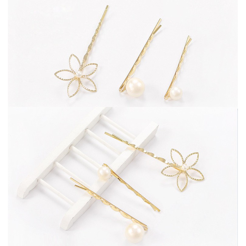 Hairpin Jepitan Rambut 3pc F07 Set Unik Klip Aksesoris Wanita Cewe Korea Fashion Hair Pin Clip