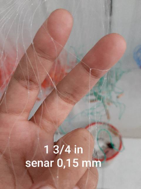 Jaring Ikan Siap Pakai 3 Lapis Tinggi 2m panjang 20m Jaring Ikan Murah Jaring Pukat Jaring gondrong