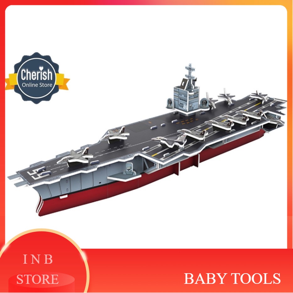 3D Puzzle Toy | Puzzle 3 Dimensi Aircraft Carrier | Toko Mainan Online