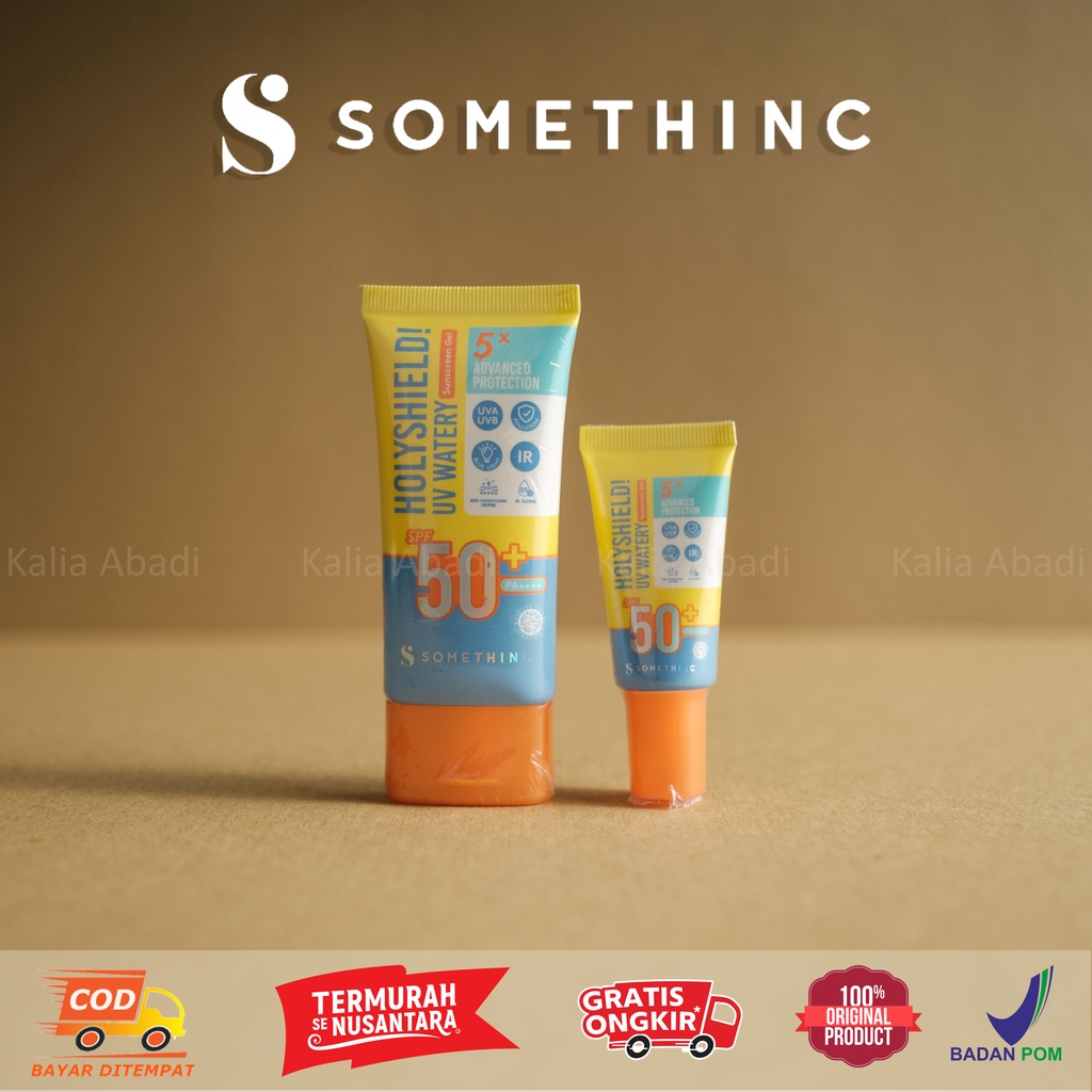 SOMETHINC Holyshield! UV Watery Sunscreen Gel SPF 50+ PA++++ - Sunscreen Sensasi Salju