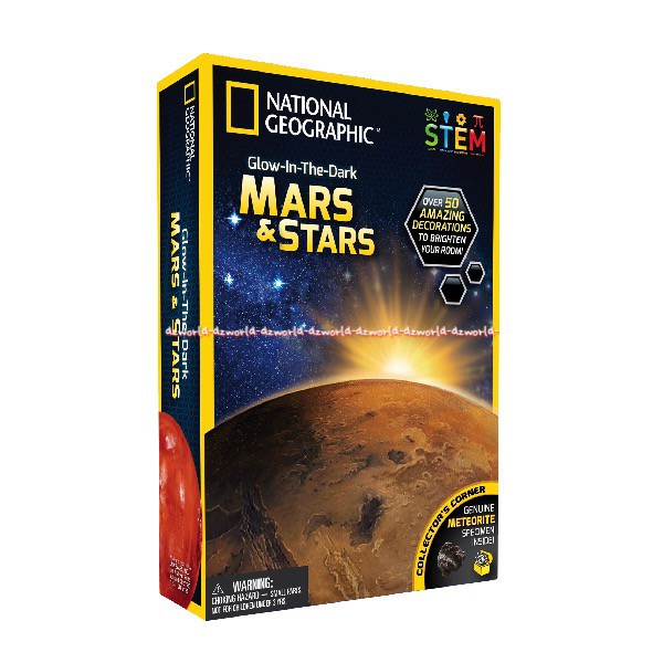 National Geographic Glow In The Dark Mars &amp; Stars Planet Membuat Galaksi