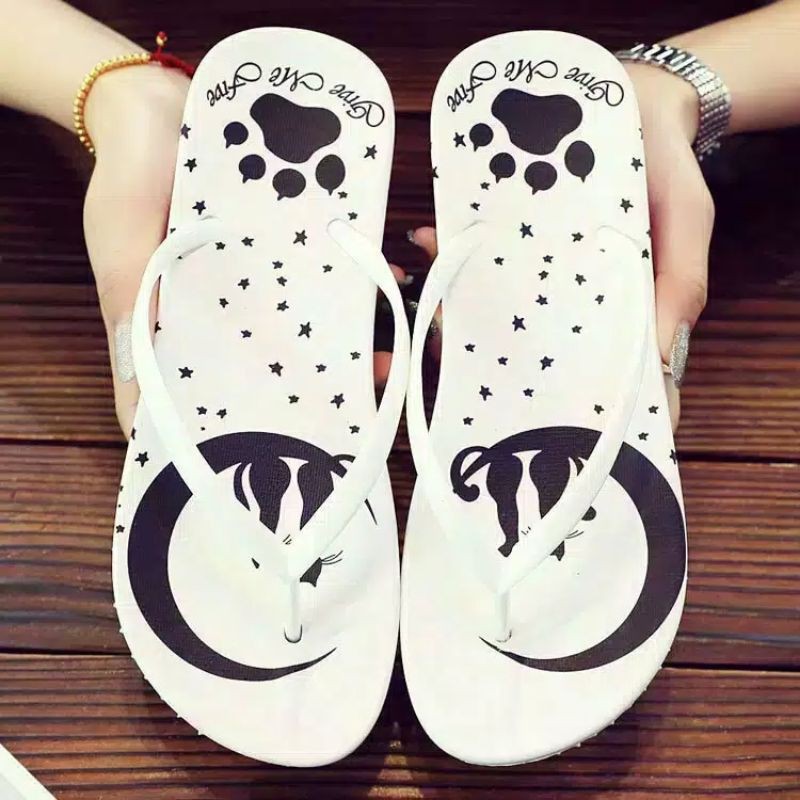 SANDAL JEPIT WANITA MOTIF SILUET