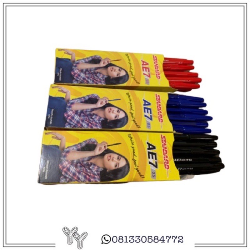 

(12pcs) Pulpen Standard AE7