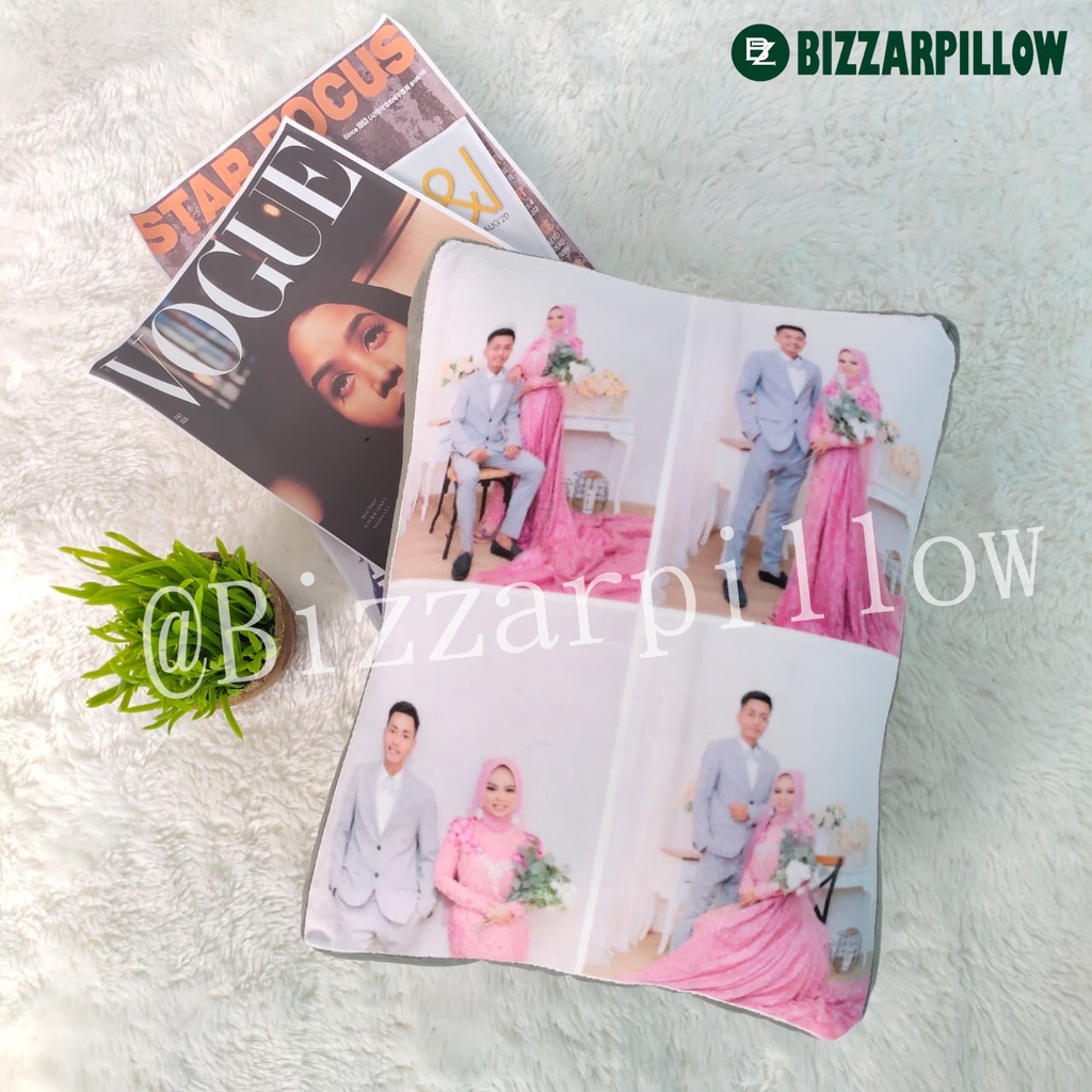 Bizzarpillow Bantal Foto Custom Model Snack uk 30x40cm BZ310