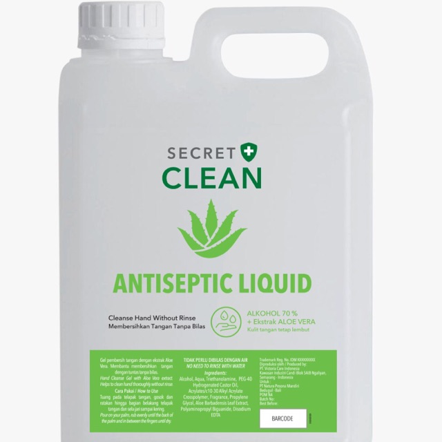 SECRET CLEAN HANDSANITIZER 5L