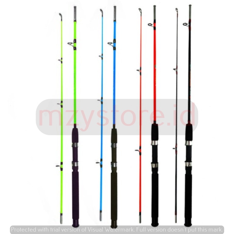 Joran pancing spinning fiberglass solid 2 section 135 180 210 kuat kaku dasaran ngoncer