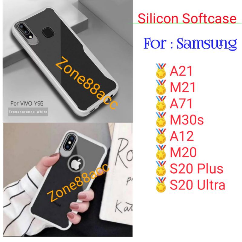 Case Samsung A21 M21 A71 M30s A12 M20 S20 S20plus S20Ultra Plus Ultra Silicon Softcase Casing Focus