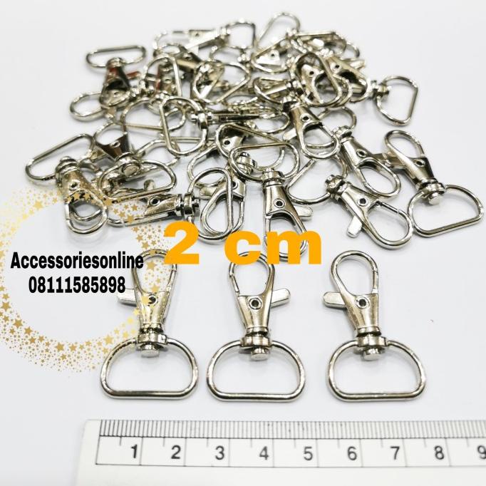 

READY COD Cantelan Pengait Besi Gantungan Tali ID Card Uk. 2 Cm /K77 2cm 144 pcs BERKUALITAS Kode 72