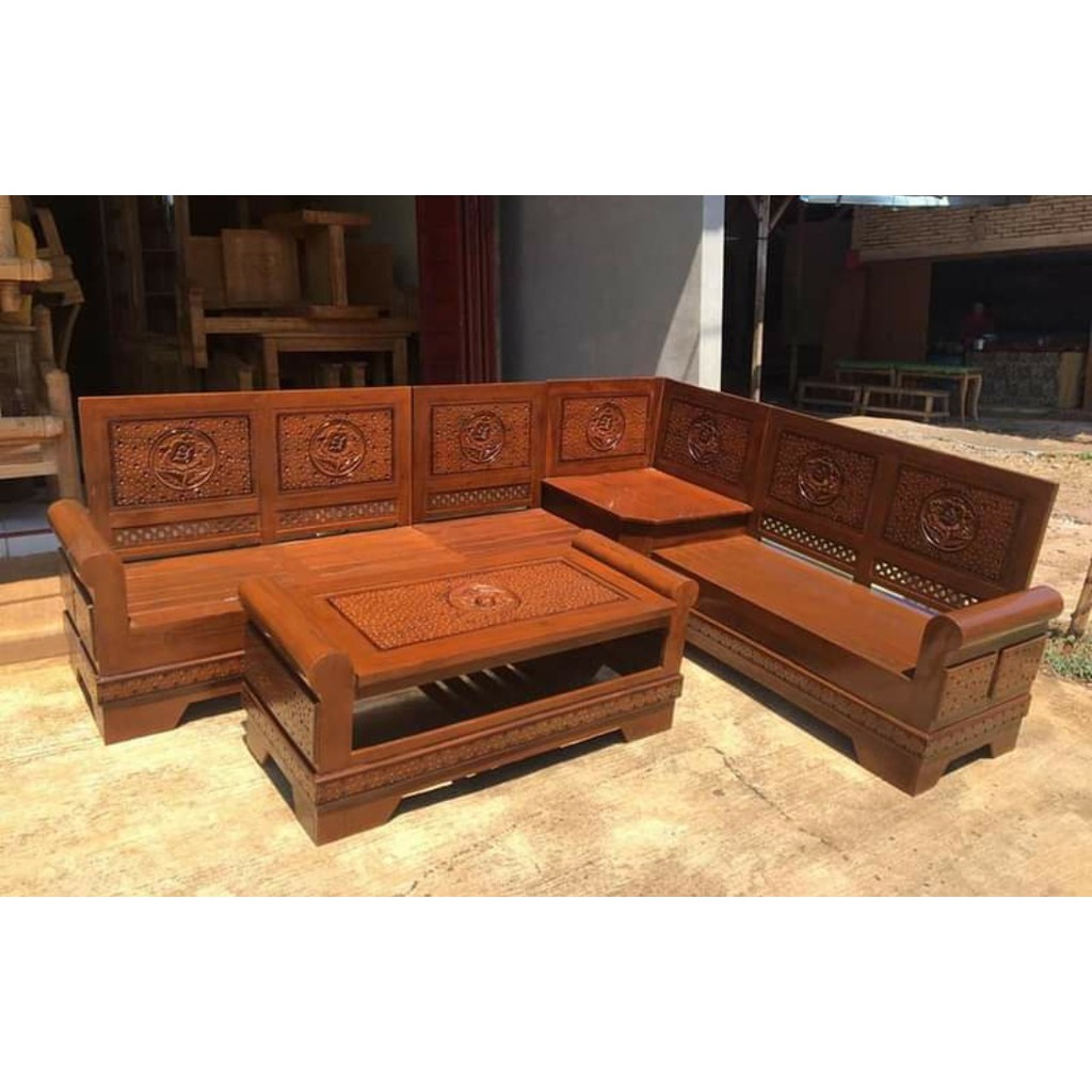 Kursi Tamu Minimalis | Kursi Sudut Gelung | Furniture Jepara