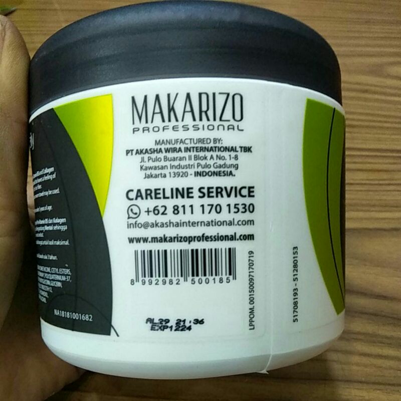 Makarizo Hair Mask Pro /Makarizo Hair Mask Pro /  MAKARIZO Salon Daily Hair Mask 500 gr MAKARIZO Salon Daily Hair Mask 500 gr/Masker Rambut Makarizo/Masker Pro Makarizo