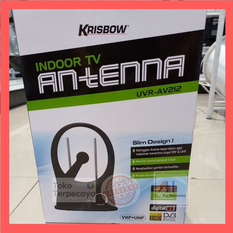 Krisbow Antena Tv Indoor/Antena Digital/Antena Tv