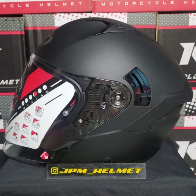 kyt nfj black doff solid polos