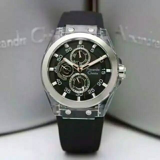 Jam Tangan Pria / Cowok Alexander / Alexandre Christie AC 6546 MF BLACK